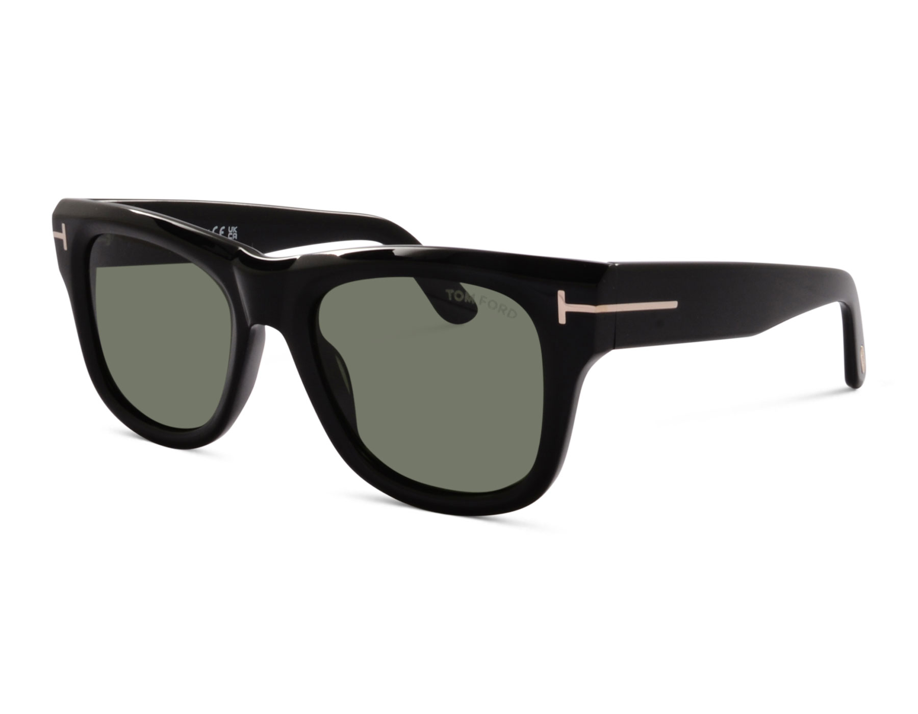 Tom Ford Finn-02 TF1304 01N 53 Glänzend Schwarz