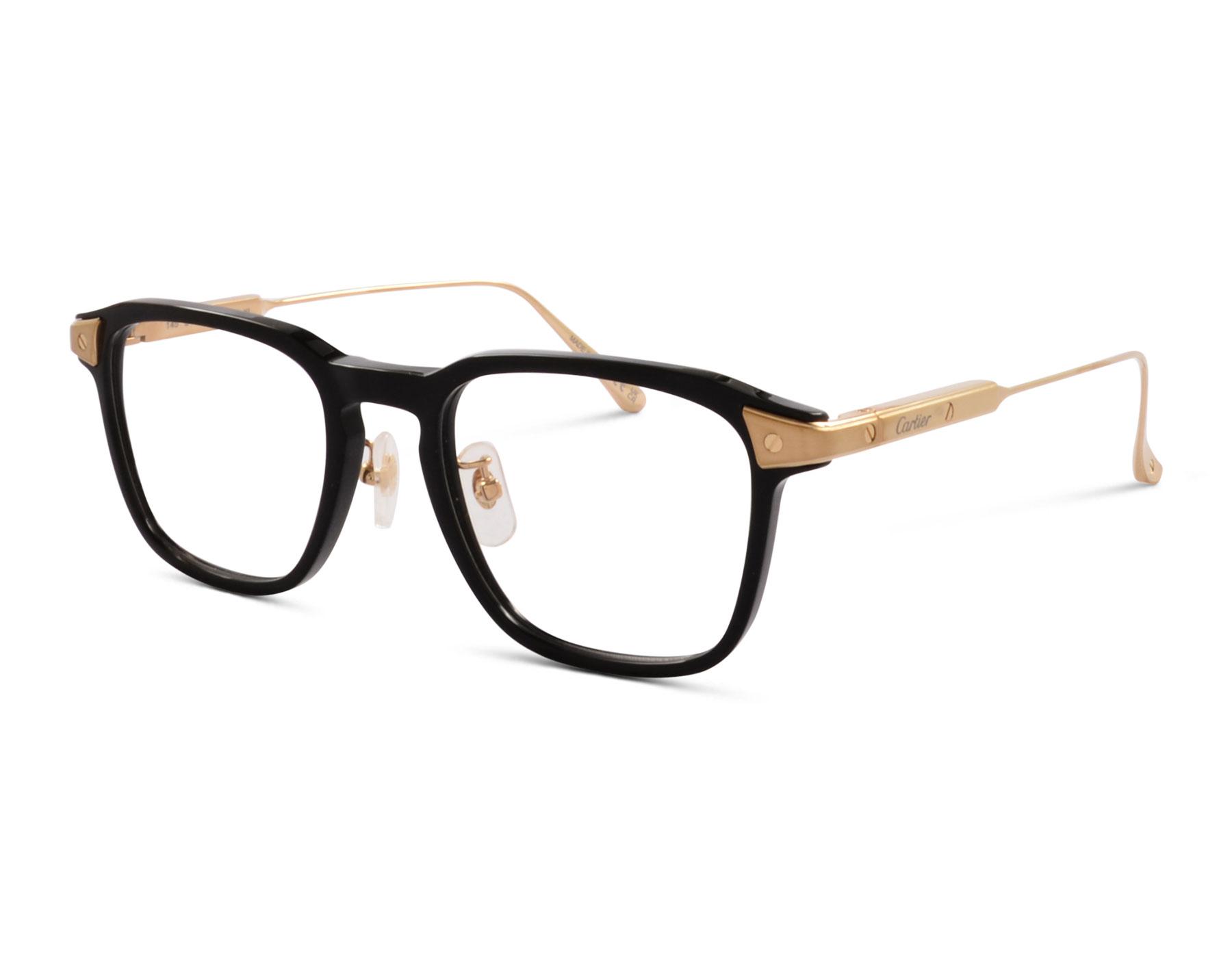 Cartier CT0612OA 001 XL 52 Schwarz/Goldfarben