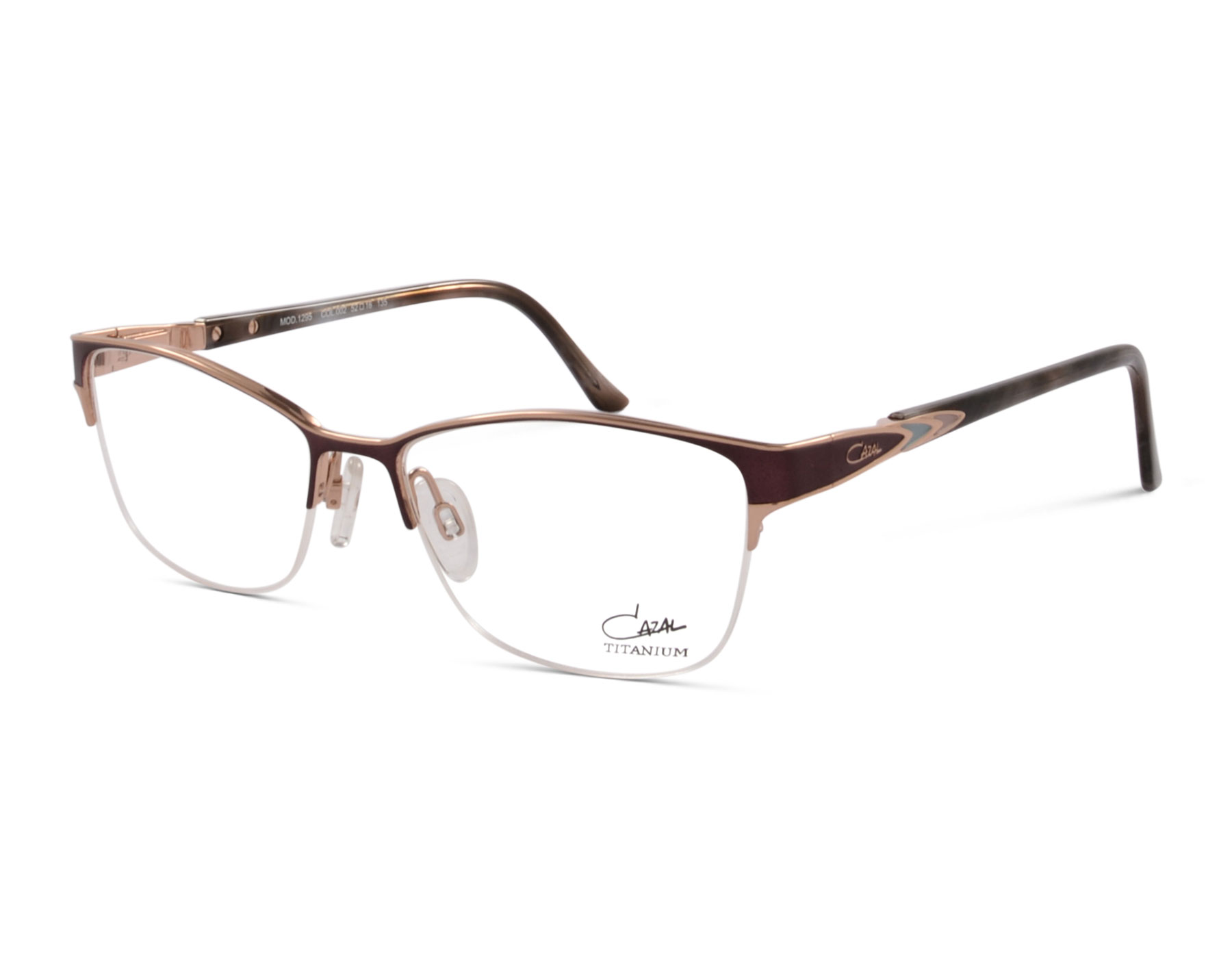Cazal 1295 002 52 Aubergine/Roségold