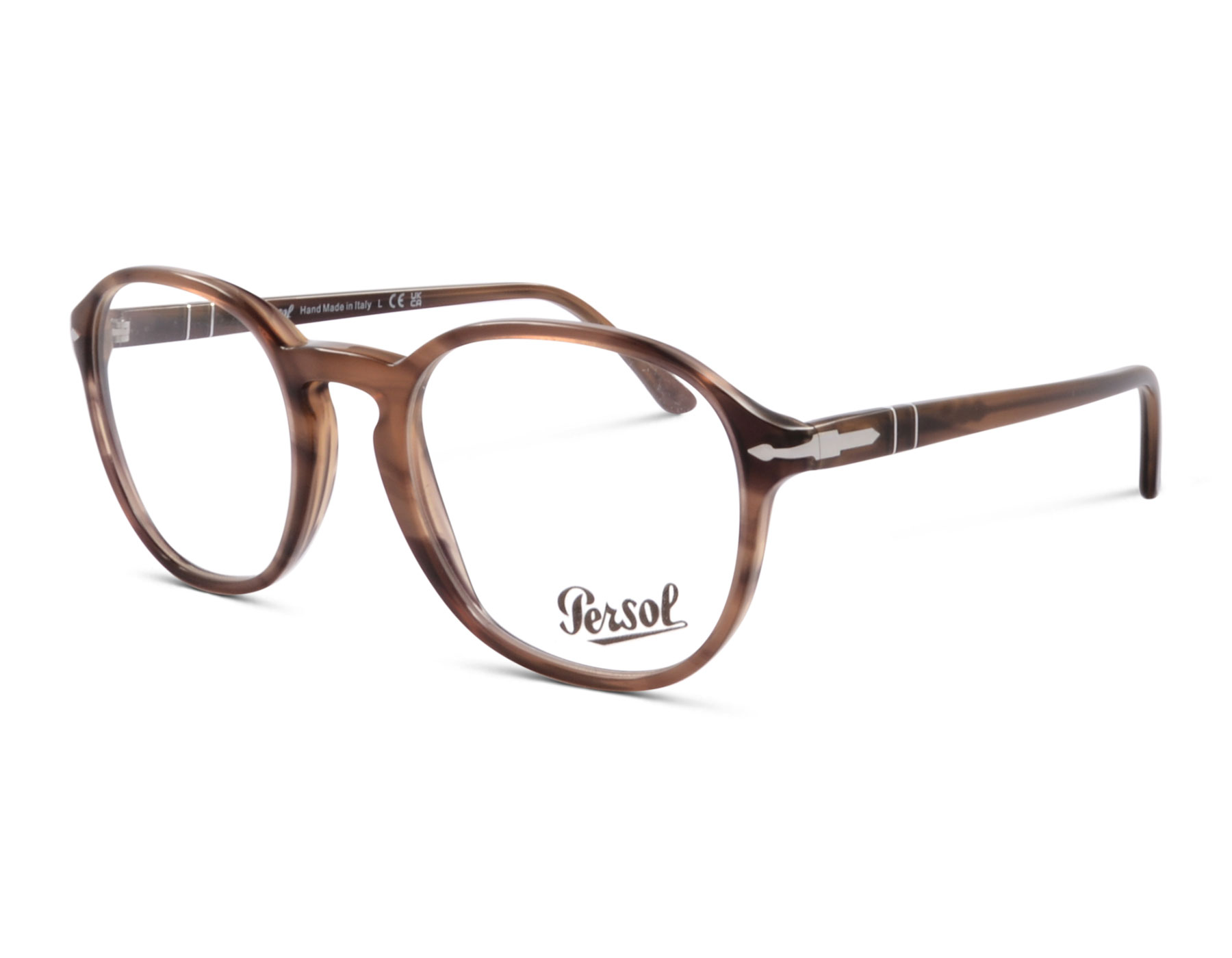Persol P3343-V 1208 53 Braun gestreift