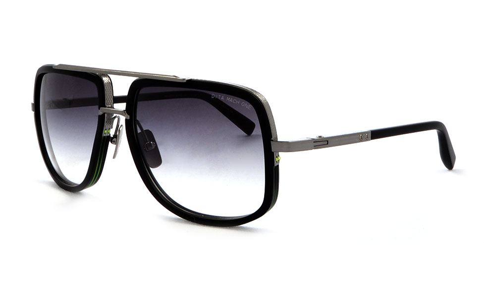 Dita MACH-ONE DRX-2030-E-BLK-SLV-59-Z Matte Black Antique Silver