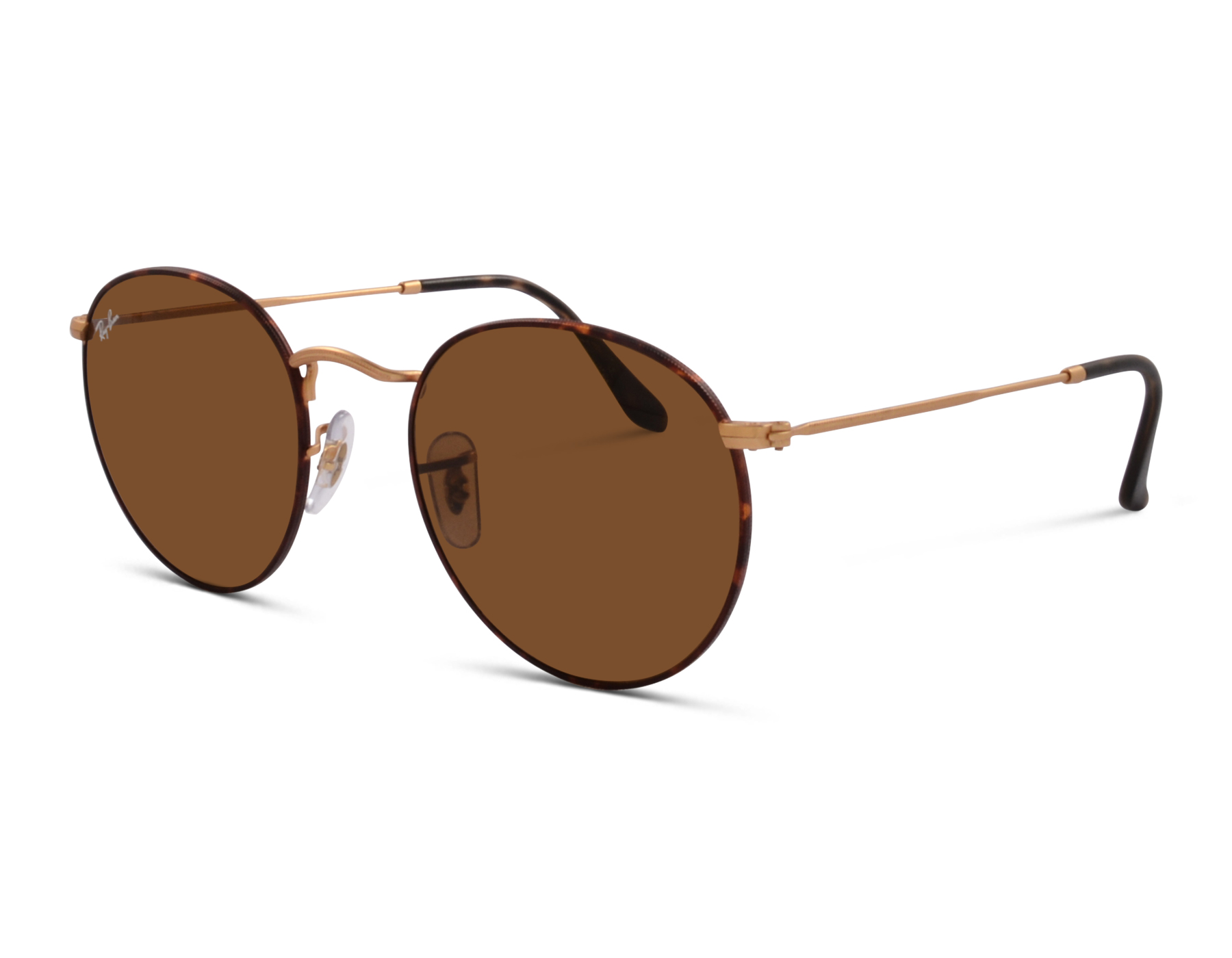 Ray-Ban ROUND METAL RB3447 9275/33 53 Matte Havana On Matte Arista Gold
