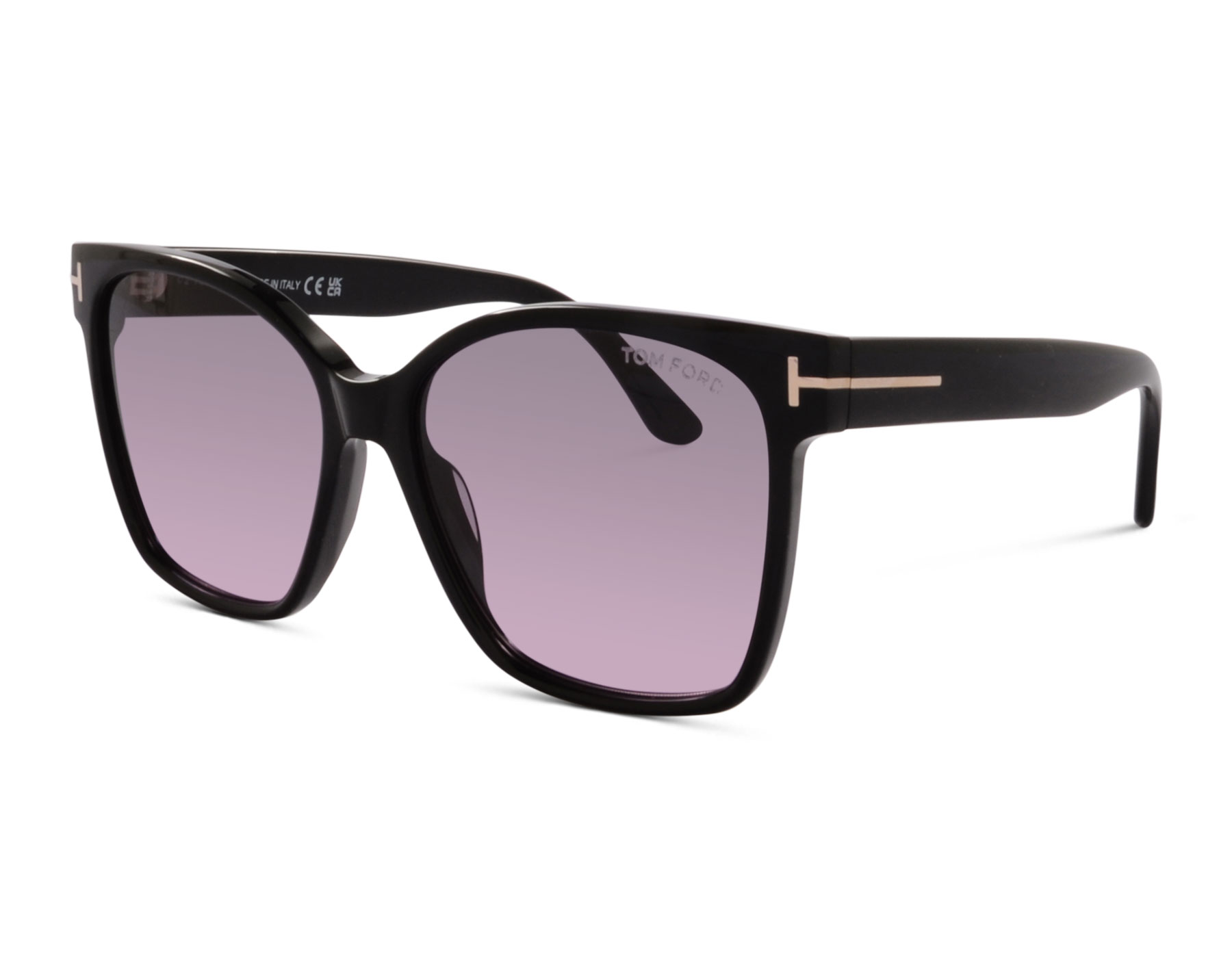Tom Ford Iris-02 TF1312 01B 56 Glänzend Schwarz