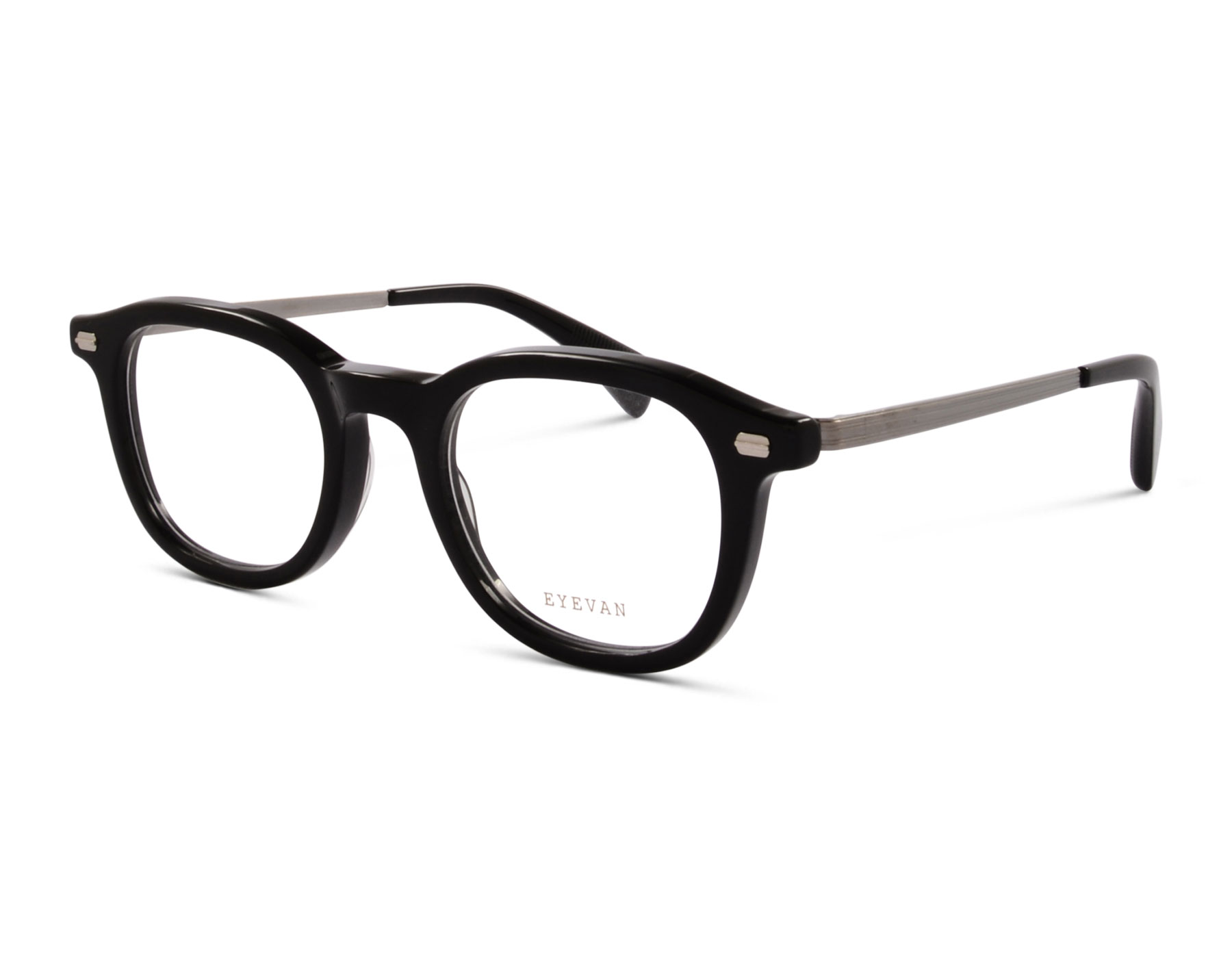 Eyevan Clubman-E PBK 49 Schwarz/Silber