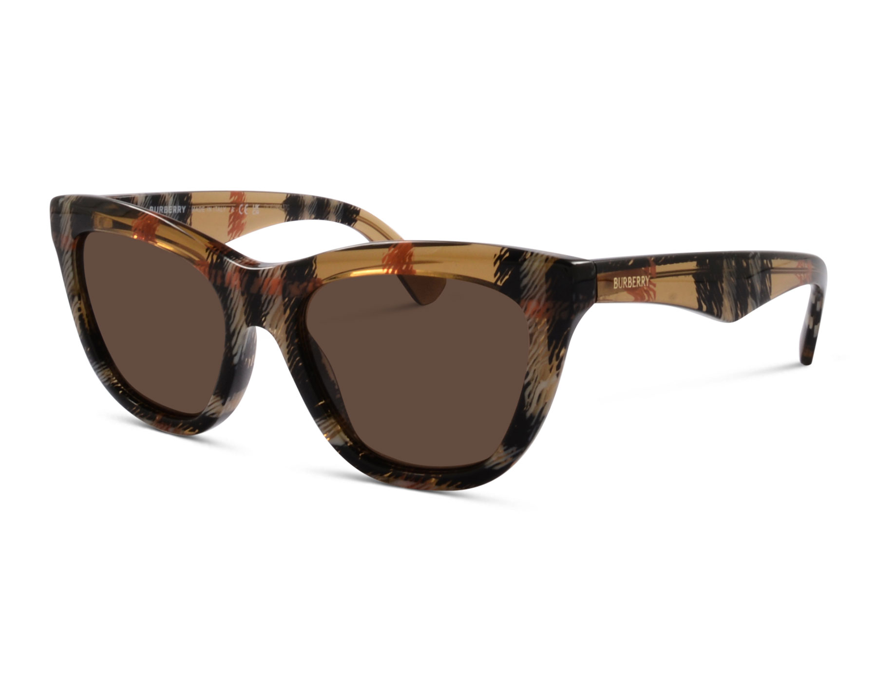 Burberry B4435 4146/73 53 Braun kariert