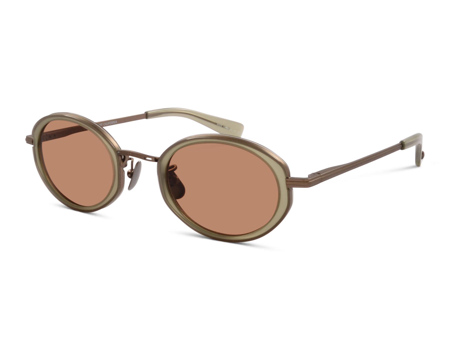 GARRETT LEIGHT ALPER SUN 45 Sea Glass-Antique Gold/Cider