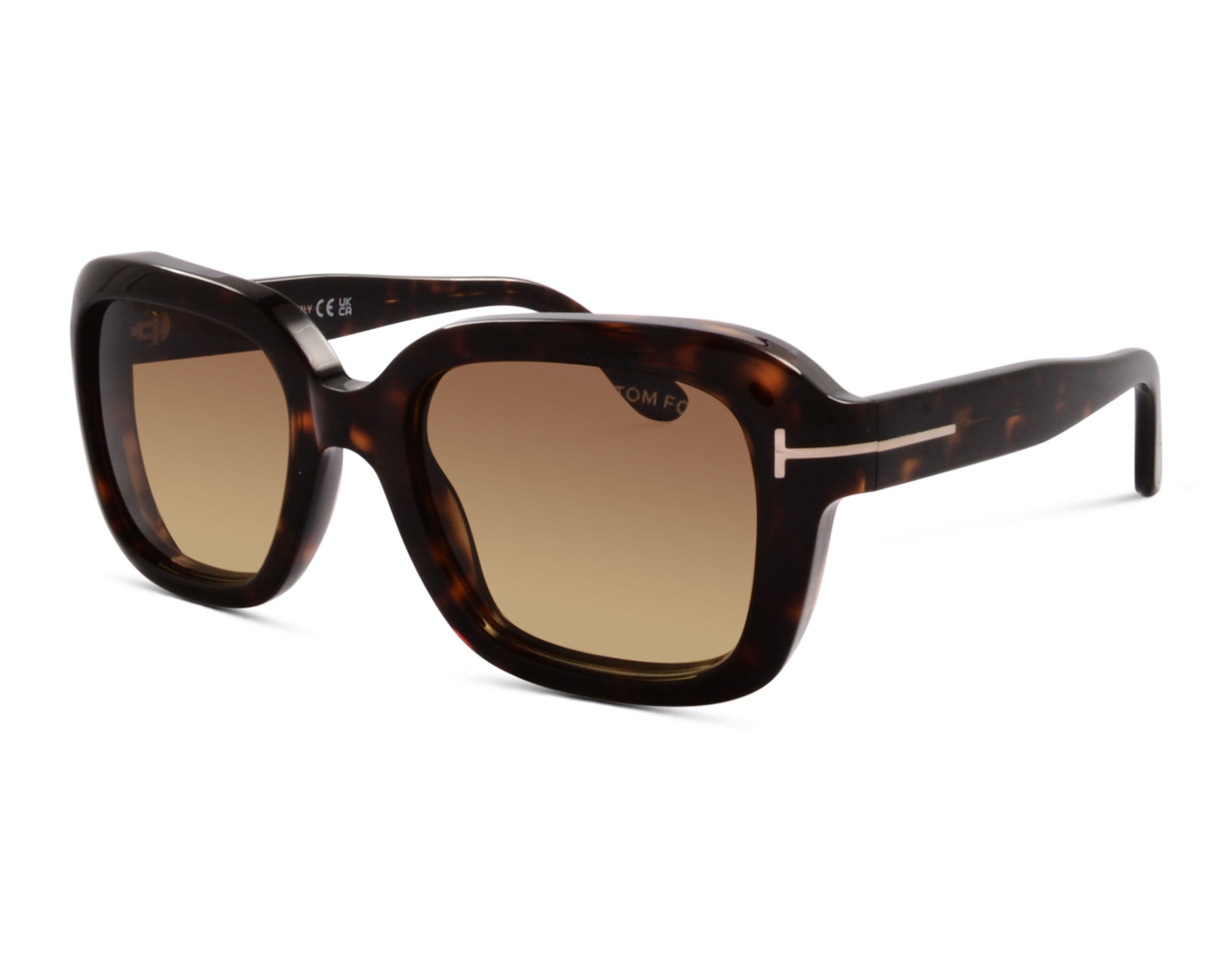 Tom Ford Natalia-02 TF1283 ECO 52F 52 Dunkel Havanna