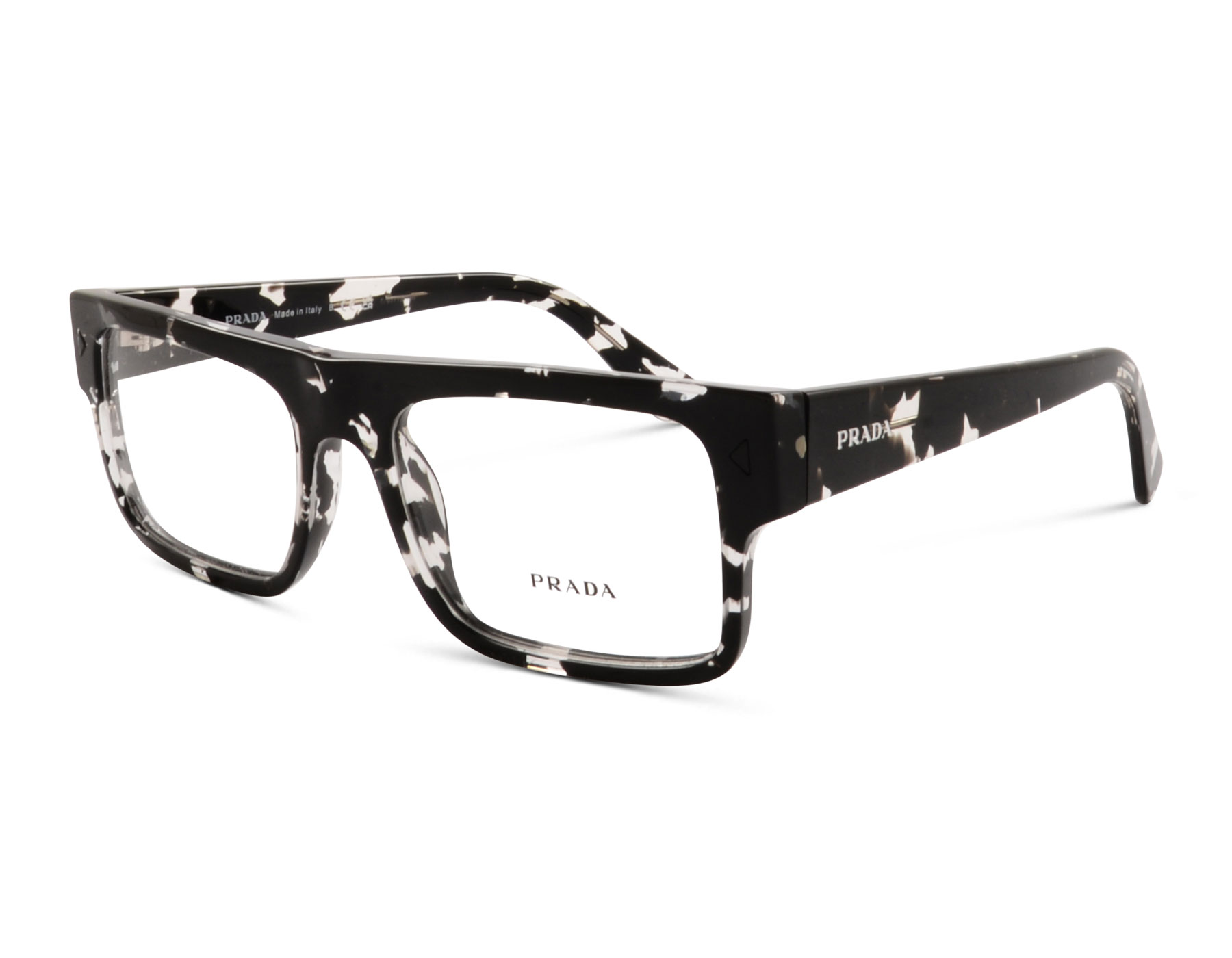 Prada VPR A01 15O-1O1 57 Havanna Schwarz / Transparent