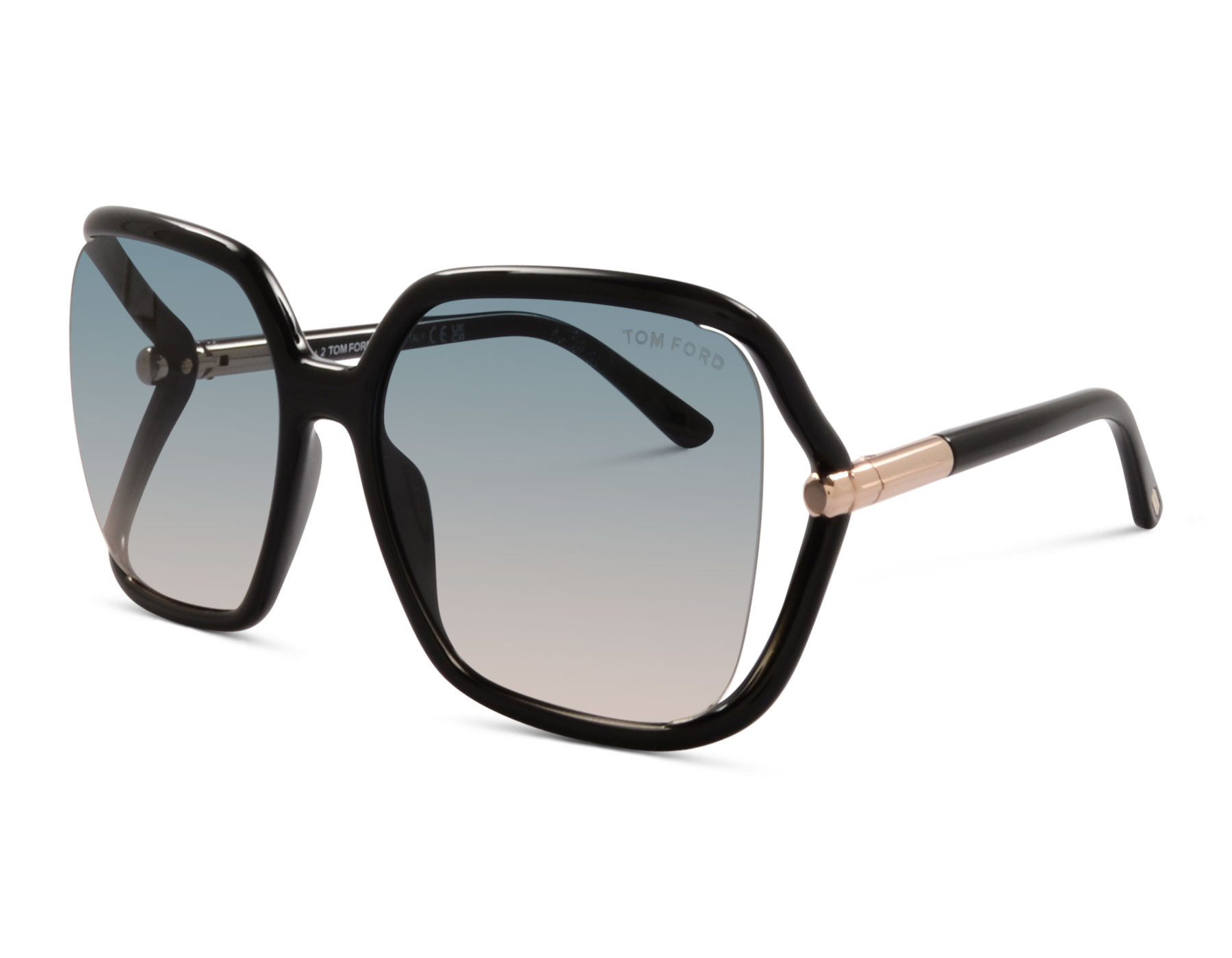 Tom Ford Solange-02 TF1089 01P 60 Schwarz