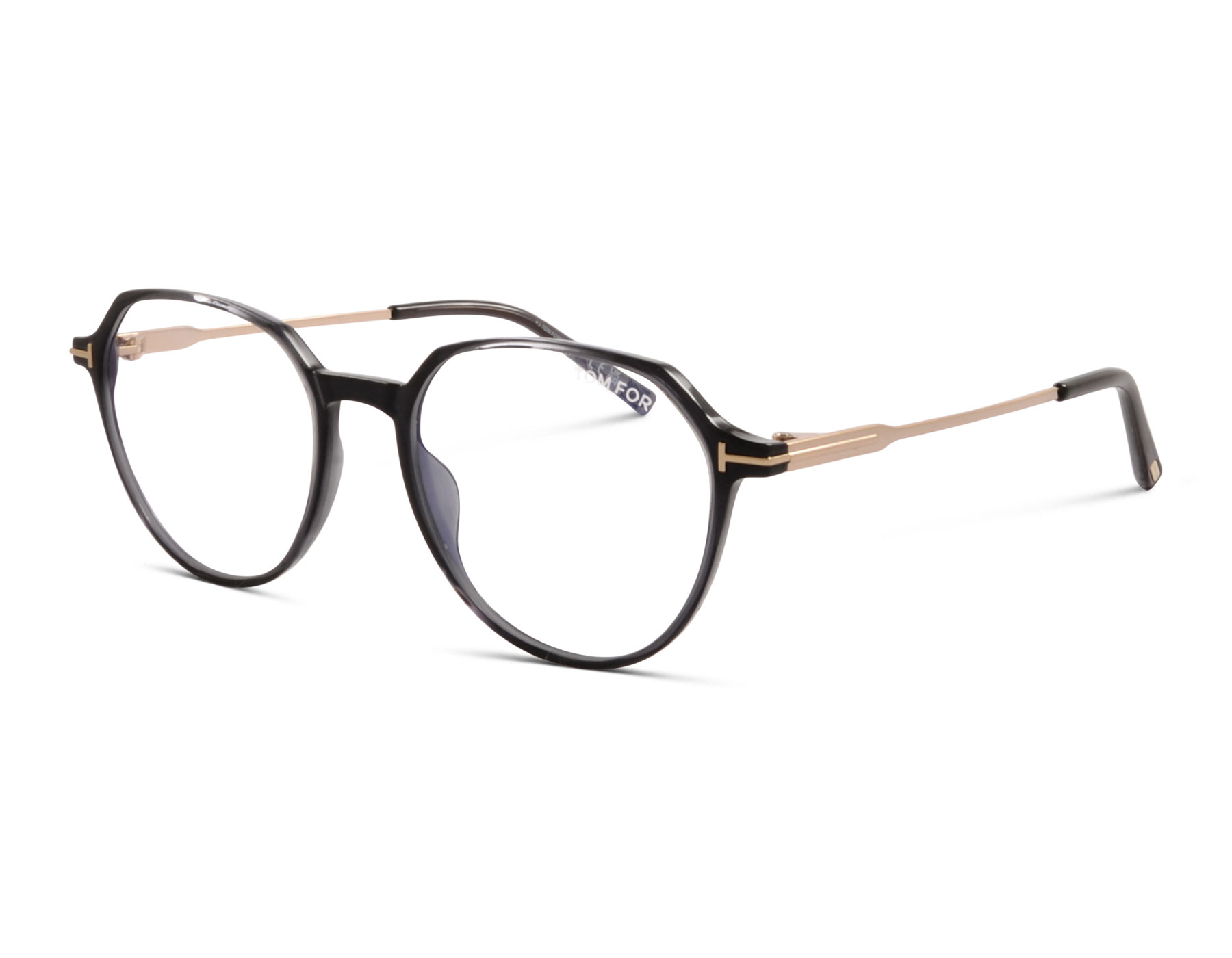 Tom Ford TF5875-B 20 52 Schwarz Transparent / Gold