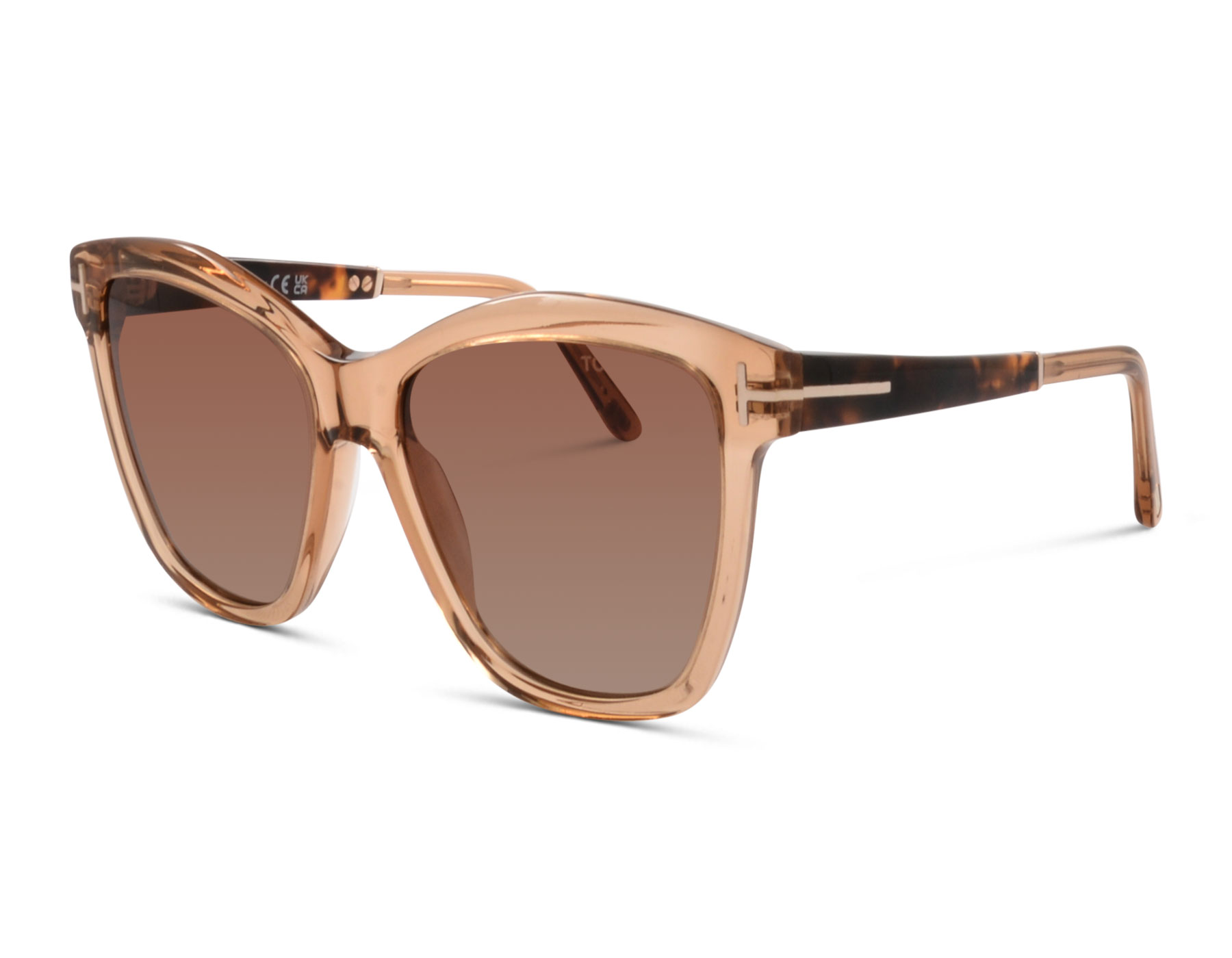 Tom Ford Lucia TF1087 45F 54 Transparentes Braun