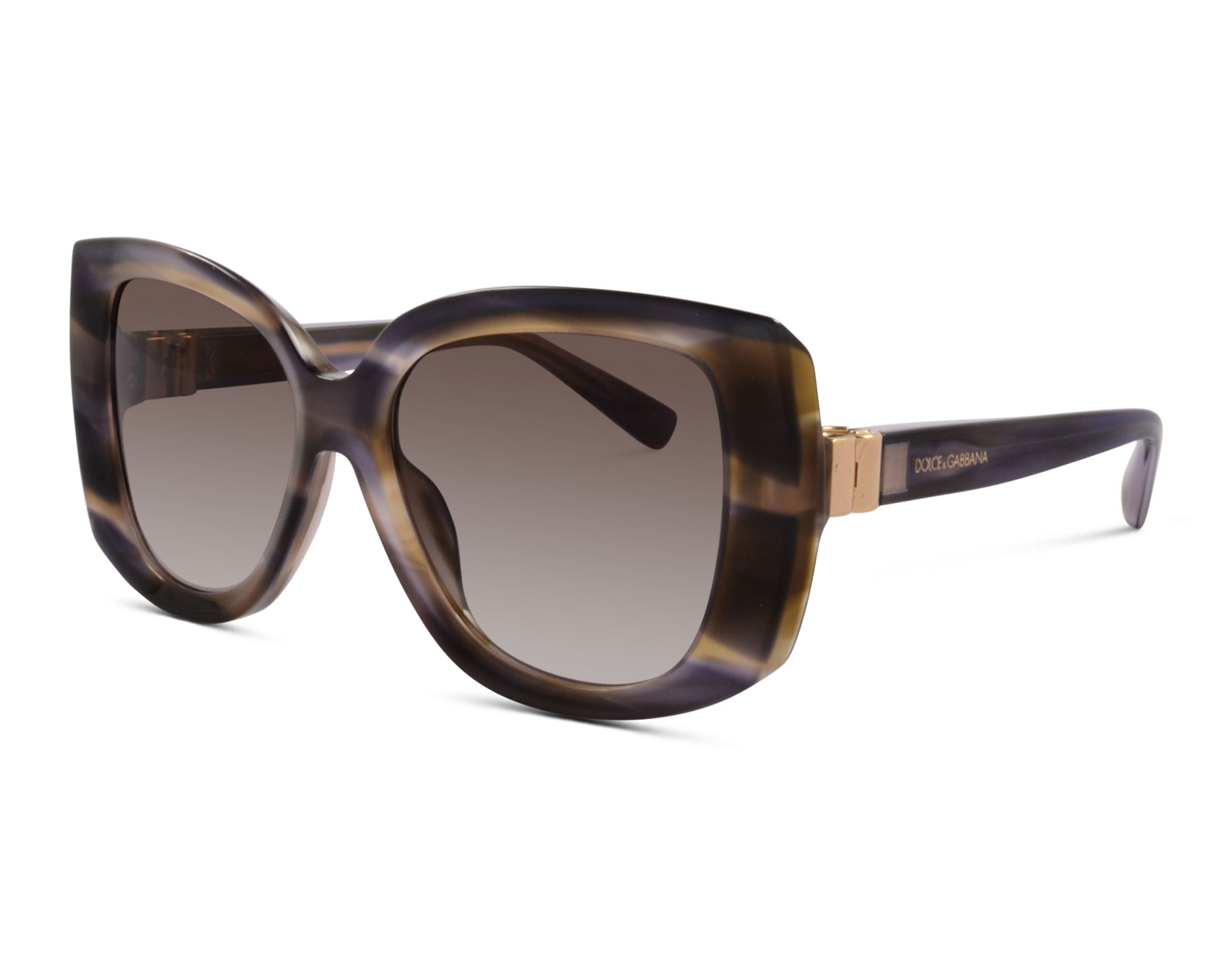 Dolce & Gabbana DG4495 3447/13 56 Olivgrün gestreift