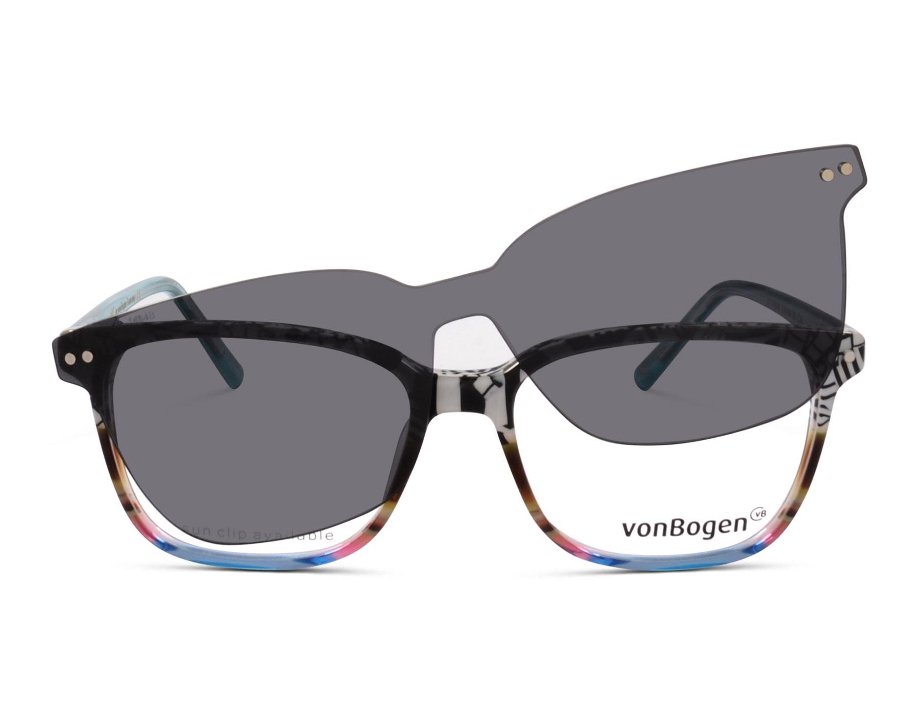 vonBogen XP1484B C30 53 Schwarz/Weiß/Braun/Blau inkl. Sonnenclip
