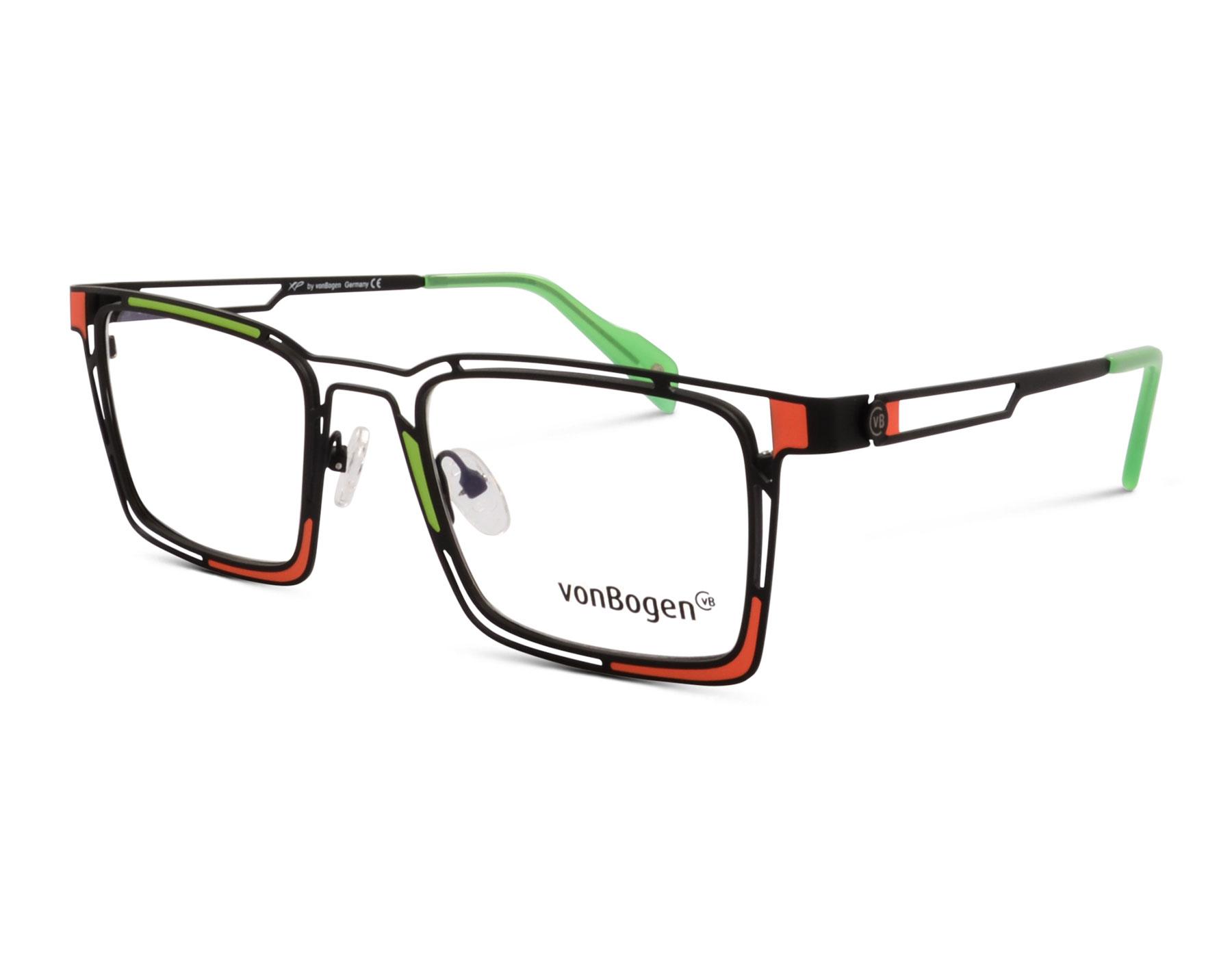 vonBogen 1547 C01 55 Schwarz/Grün/Orange matt