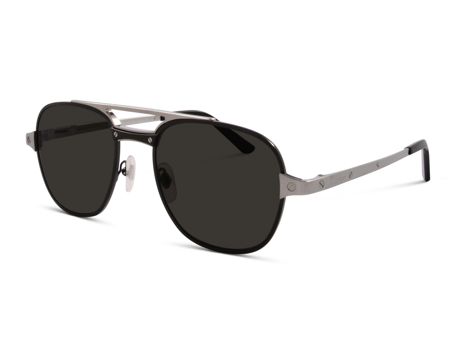 Cartier CT0477S 002 56 Schwarz/Silber