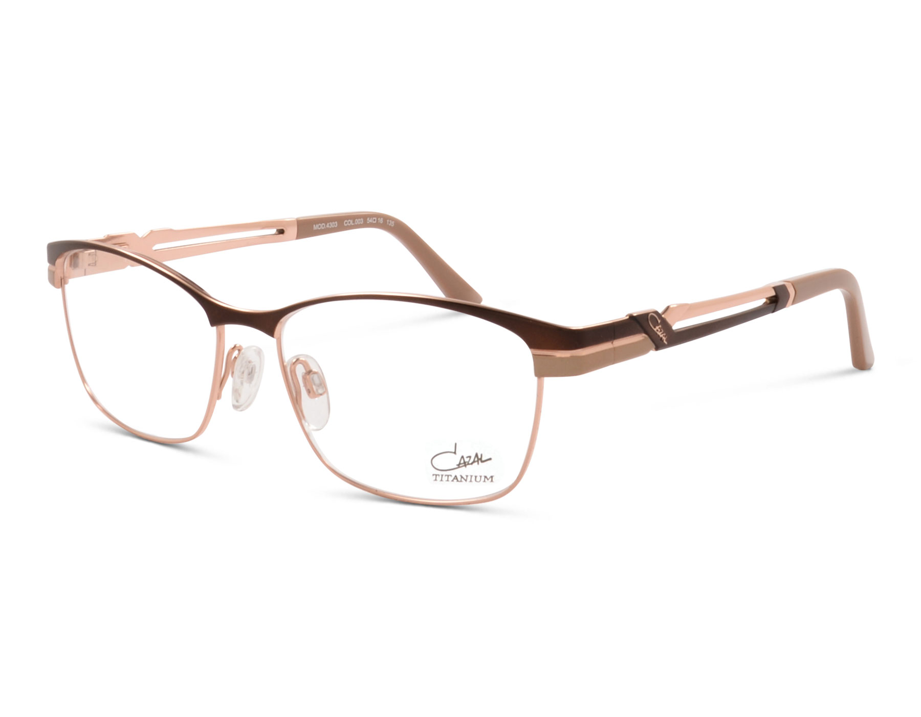 Cazal MOD. 4303 col. 003 54 Roségoldfarben/Braun