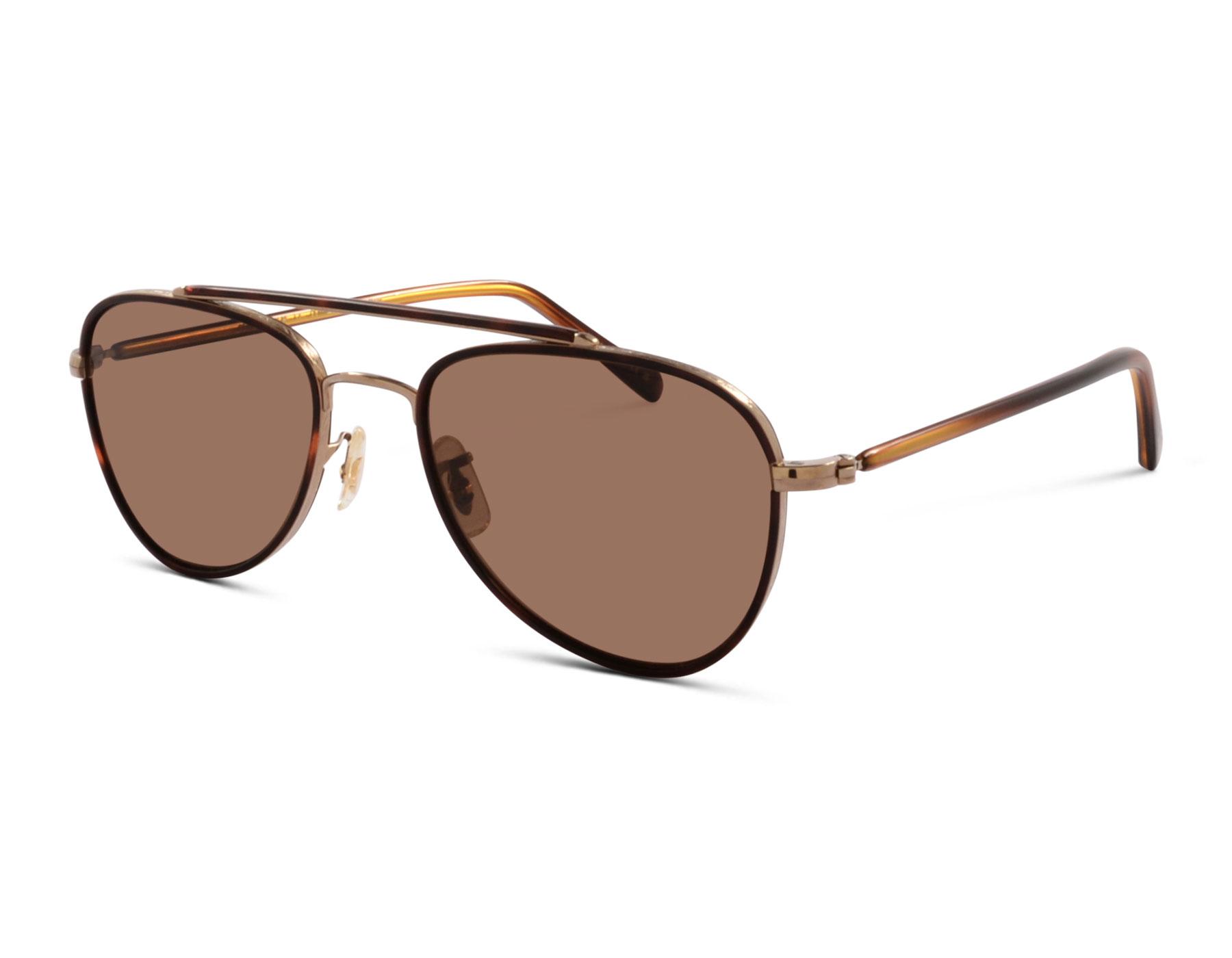 Oliver Peoples SACOYE OV1372ST 5035AN polarisiert 52 Gold/Dunkles Mahagoni