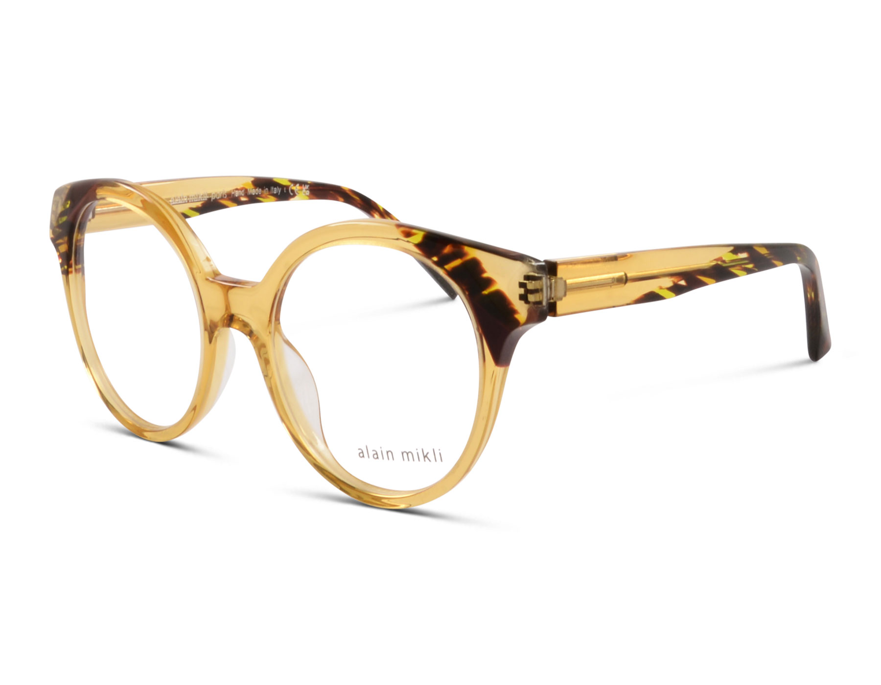 Alain Mikli A03143 008 50 Gelb Transparent