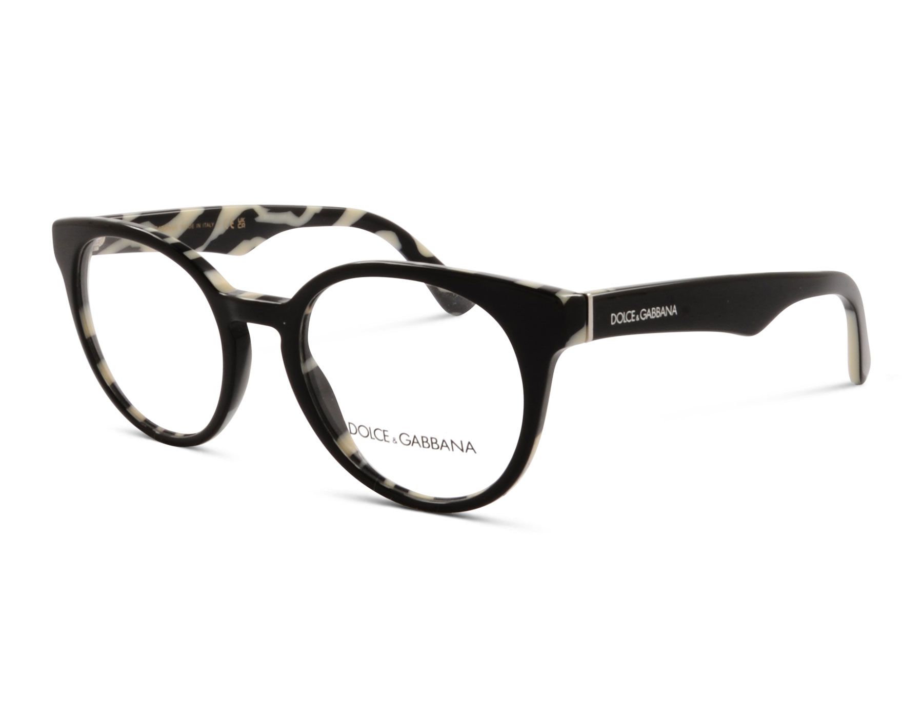 Dolce & Gabbana DG 3361 3372 50 Schwarz / Weiß