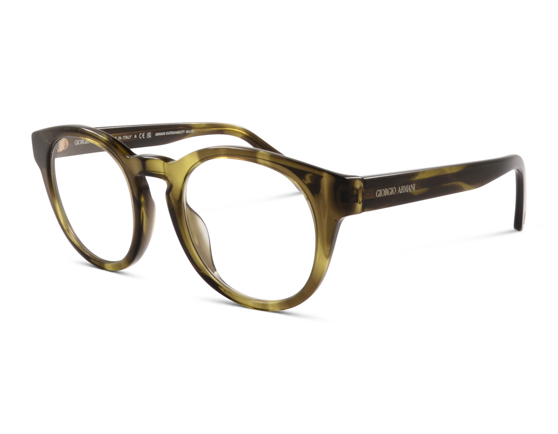 Giorgio Armani AR8190-U 59871/1W 48 Grün Transparent inkl. Clip