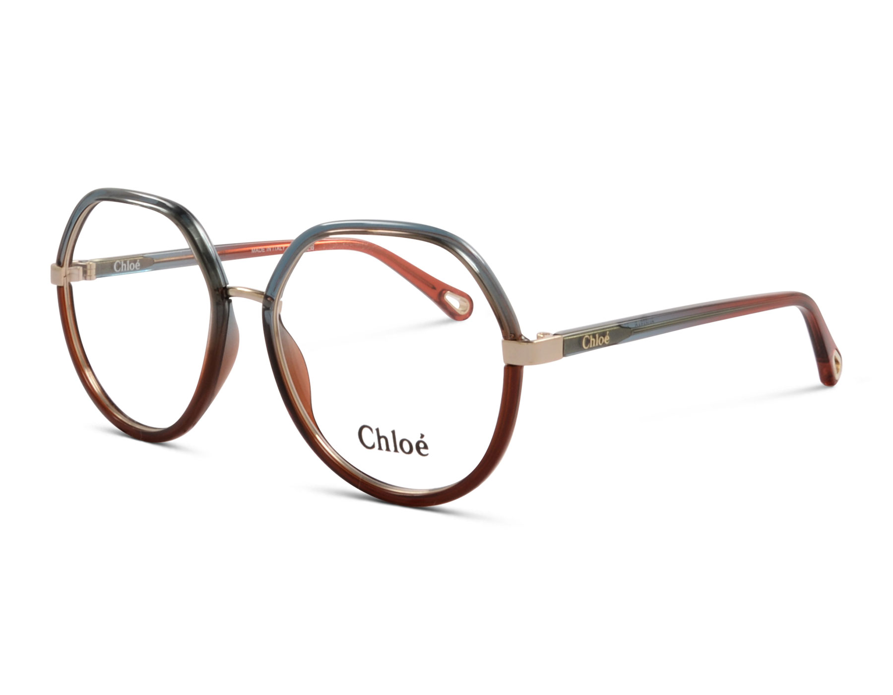 Chloé CH0131O 003 54 Türkis / Rot Transparent