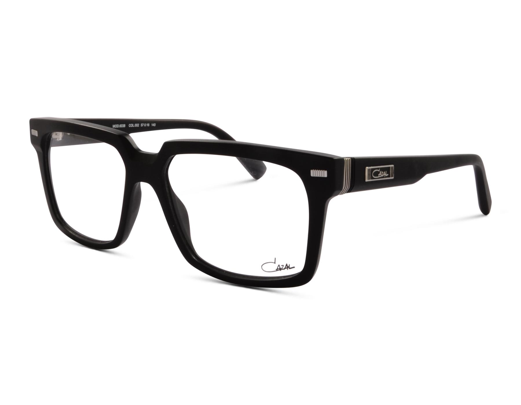 Cazal 6038 002 57 Schwarz/Silber matt