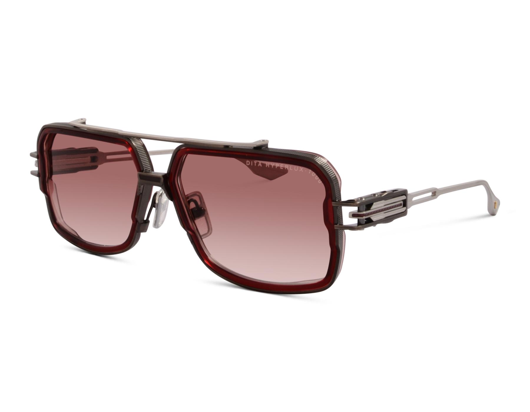 Dita HYPERLUX-1000 DTS470-A-03 58 Ruby - Antique Cocoa Bean - Matte Silver