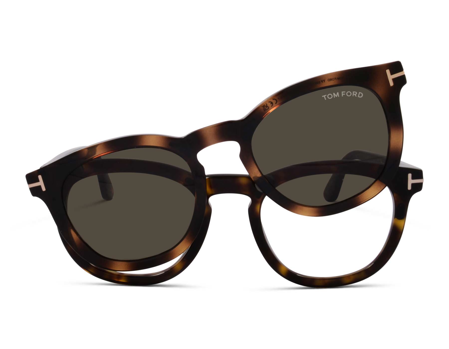 Tom Ford TF5993-B ECO 052 50 mit Clip Havanna