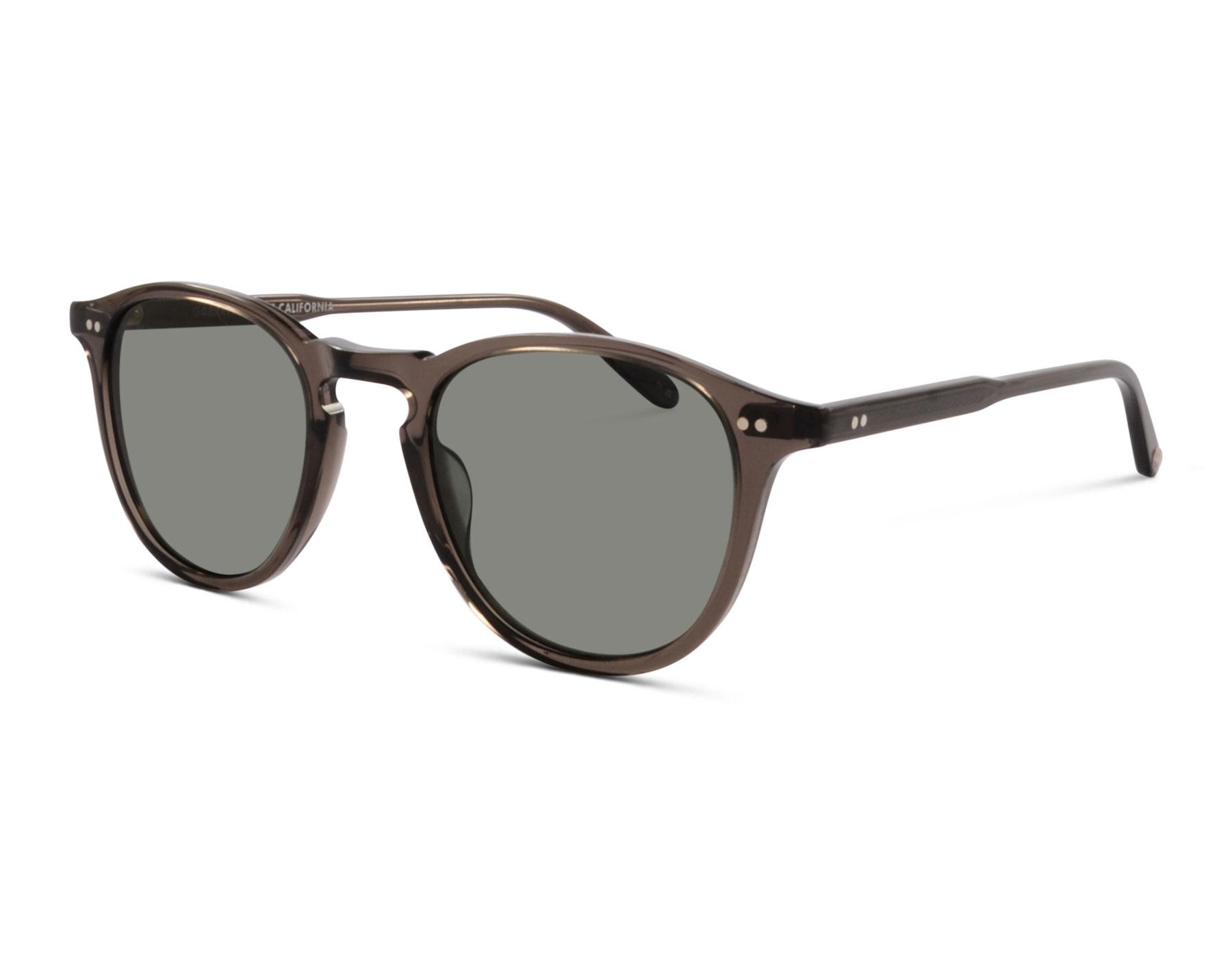 GARRETT LEIGHT HAMPTON SUN BLGL/SFPG15 PLR 46 Black Glass/Semi-Flat Pur G15 Polar