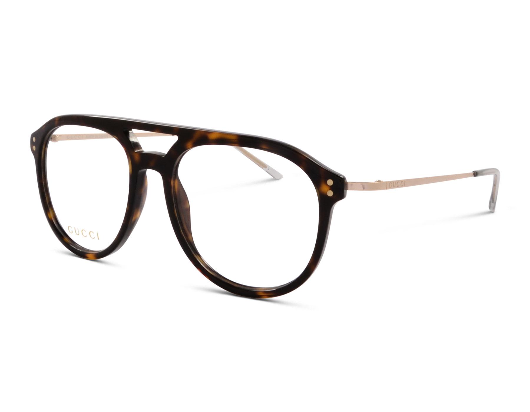 Gucci GG17080 002 53 Havanna Dunkelbraun/Gold