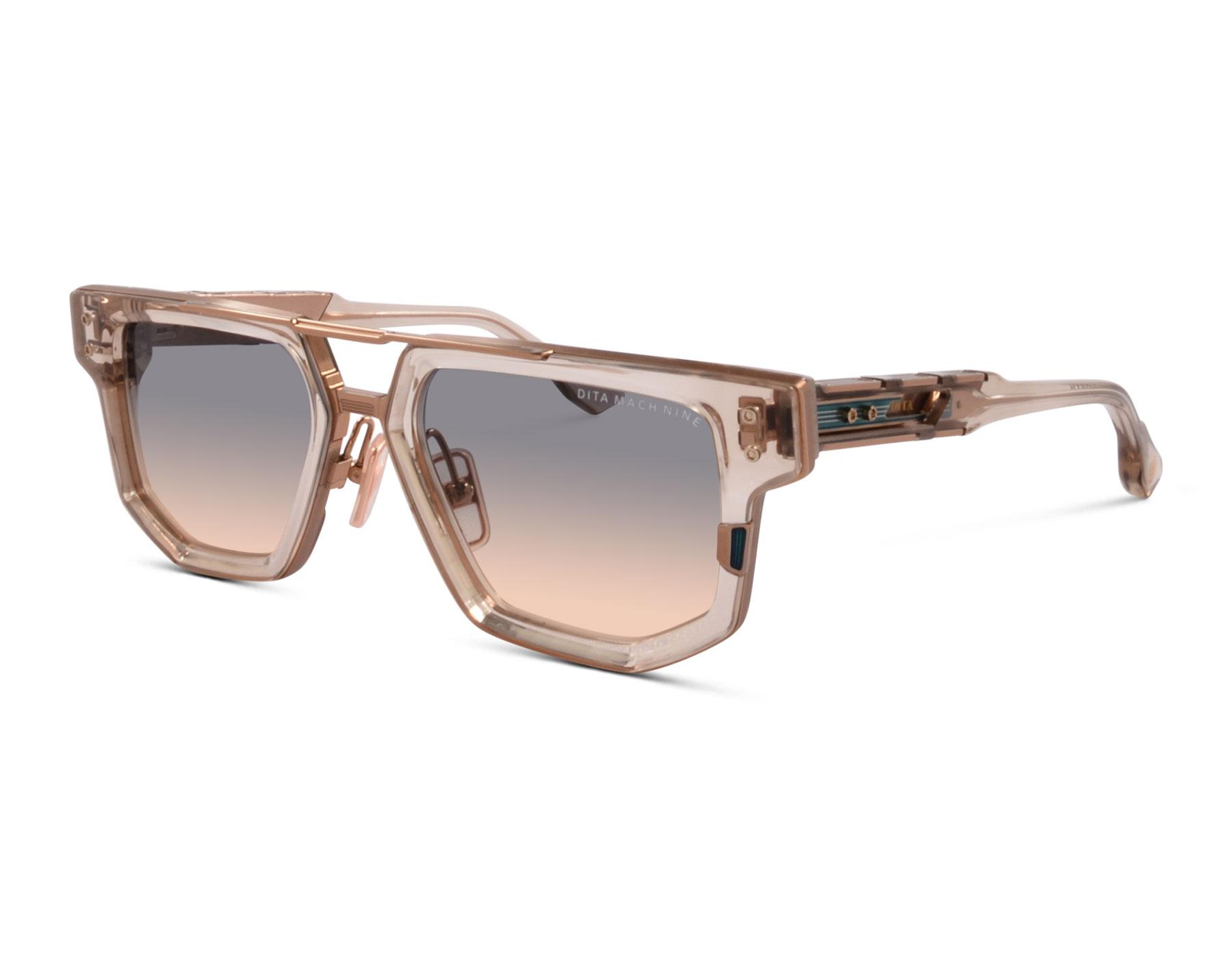 DITA MACH-NINE DTS478-A-02 54 Khaki Crystal/Rose Gold