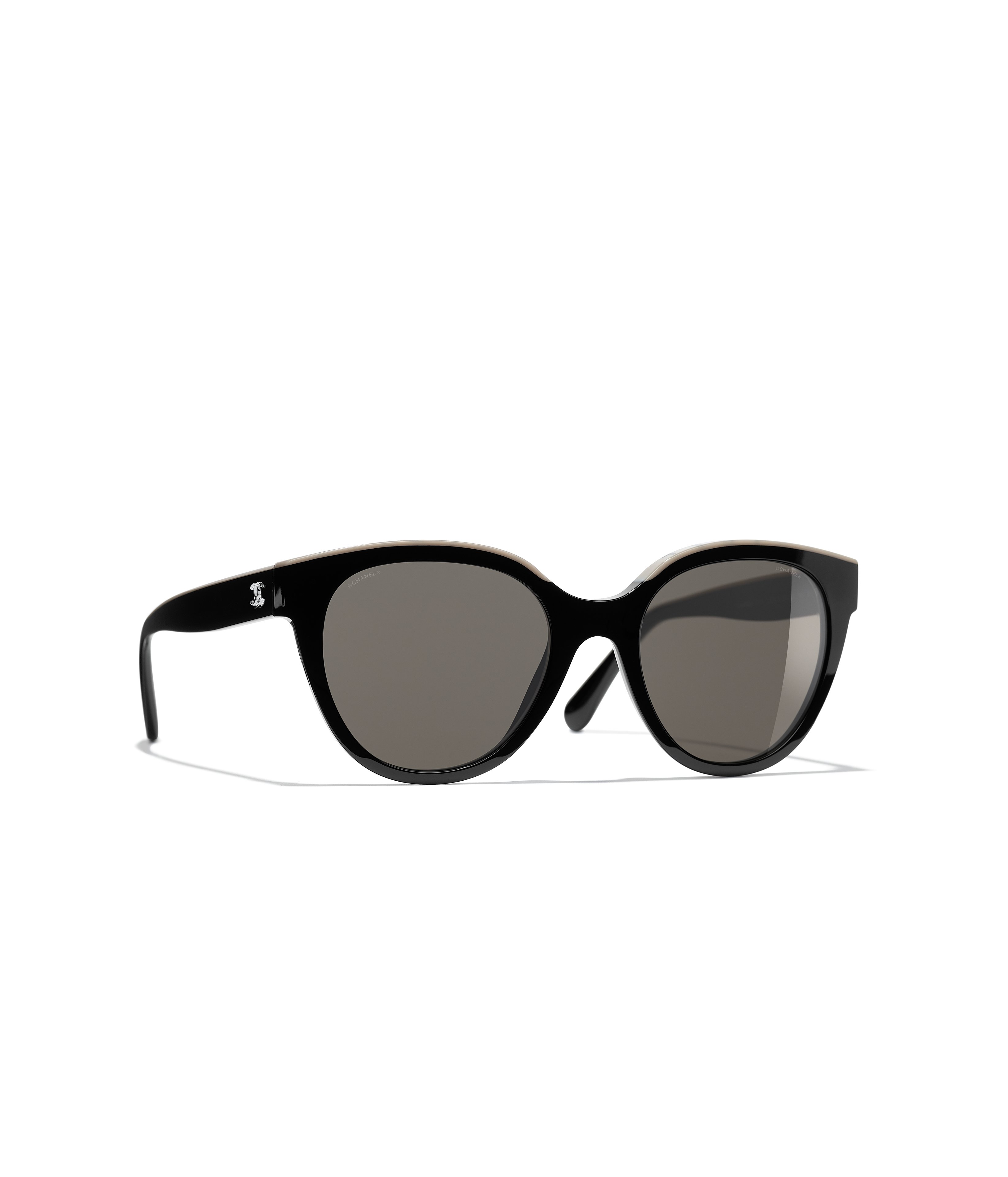 Chanel 5435 C622/S6 Black & Gold Rectangle Sunglasses