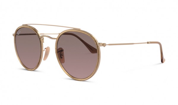 Ray Ban RB 3647-N 9124-43 51 Gold Brown Gradient Grey